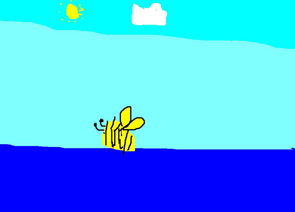 Did you ever see a bee going out to sea?